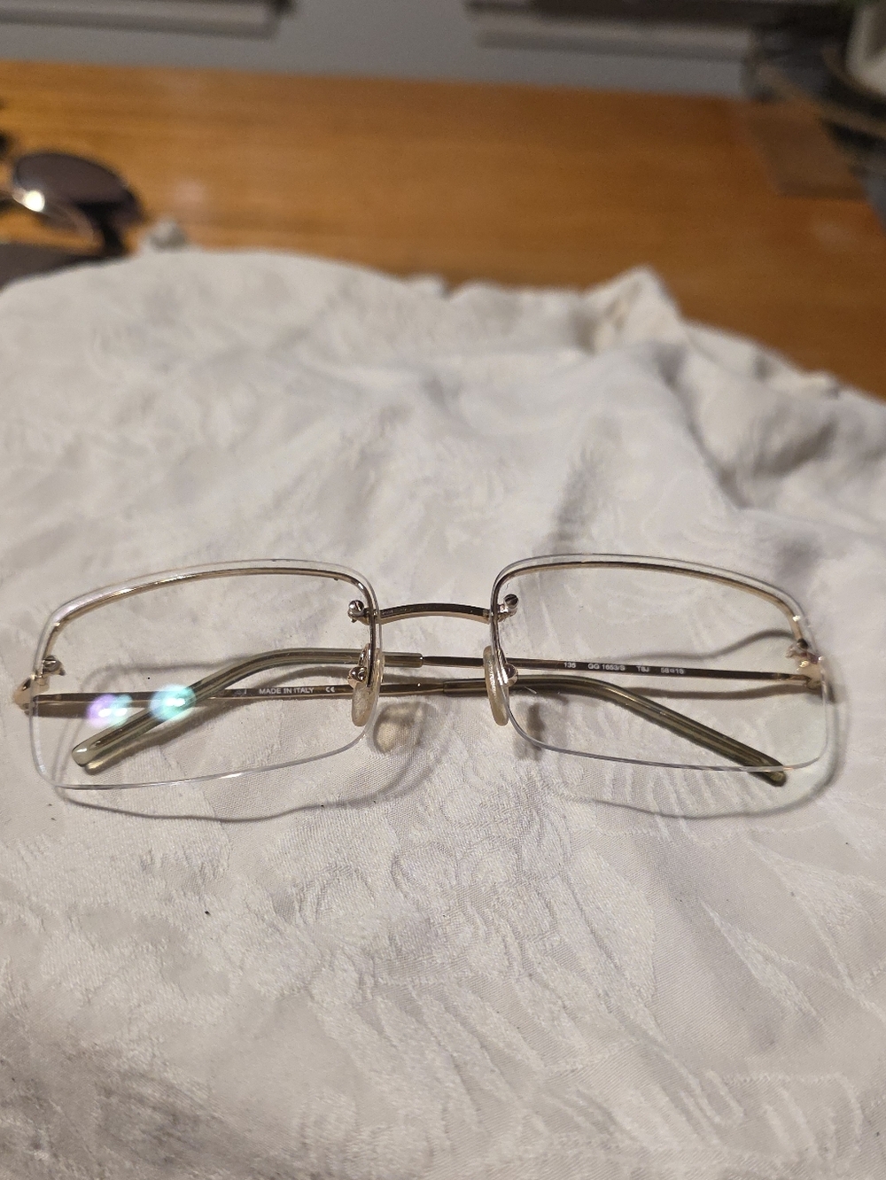 Gucci Metal Eyeglass Temple in Gold Tone